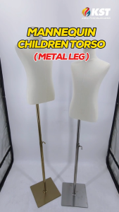 Mannequin Children Torso With Metal Base For Clothes Garment Wardrobe Display