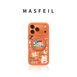 MASFEIL | Dreamland is suitable for Apple 17promax mobile phone case iPhone17pro with stand ip17 all-inclusive Fo5 magnetic fulcrum cute protective cover