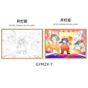 Yuan Meng Zhi Xing อนิเมะตัวละครค้างคาวรูปปั้นสุดสร้างสรรค์ ไฟตั้งโต๊ะประดับตกแต่ง ของขวัญวันเกิดที่สร้างสรรค์สำหรับแฟนๆ อนิเมะ