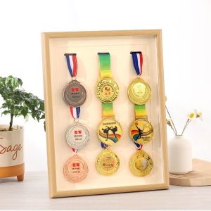 TEKANAI | Medal Trophy Display Frame Wooden Wall Hanging