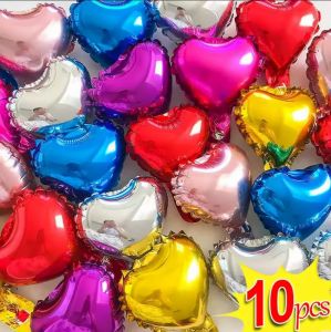 🔥Hot🔥1/10Pcs 18Inch Love Heart Aluminum Film Balloon Valentines Day Gifts Heart Balloon Birthday Wedding Party Decoration Balloons