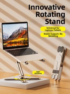 caibeike | Ergonomic Elevated Laptop Stand for Comfortable Viewing Cooling