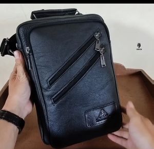 Tas Kulit Pria Multi Fungsi Bahan Kulit Simon