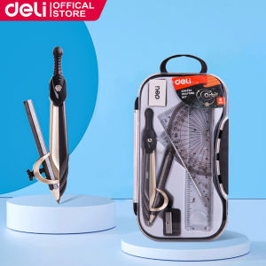 Deli Compass W/Mechanical Pencil Students School Stationery Examination Math Learningassorted EG30404