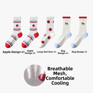 MiiOW | Breathable Sweat-Absorbent Cooling Mid-Calf Socks for Women