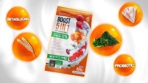 🧡💕 ปลาทอง, ปลาสวยงาม Boost 5in1 💪 ครบจบในถุง 800 กรัม