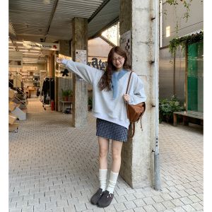 imimtuan | Áo Hoodie Lông Cừu Cổ Bẻ Mỏng Thời Trang Thoải Mái 2026