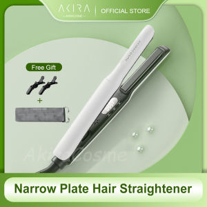 Akiracosme Hair Straightener 3.0 Version Narrow Plate Negative Ions Curler Straightening Flat Irons Straight Curling Hair Styling Tools Fast Heating for Man Boy