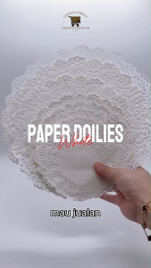 Paper Doilies Kertas Tatakan Alas Kue Cookies Roti Pembungkus Dekorasi [Isi 250 Lembar]