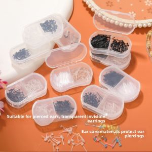 JIUDUOLAN | Resin Transparent Invisible New Piercing Ear Rods Anti-Blockage Earrings
