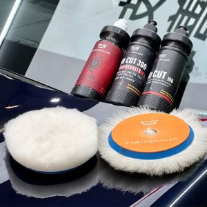 6-Inch ES Car Polishing Wool Disc Japanese Style Cashmere Disc Polishing Disc Scratch Free Bon Shedding Self-Adhesive