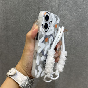 Dell Applicable 17 16 Phone Case White Graffiti Creative 16Promax Magnetic Skin Feel 15Pro Double Sided Film 14 High End 13 Internet Celebrity 12 Metal Key 16Pro