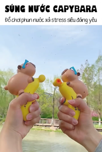 Đồ chơi sùng nước Súng phun nước đồ chơi hình chuột Capybara đeo kính rễ thương hàng đẹp