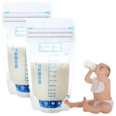 8pcs Reusable Food Storage BagYogurt Milk Food Pouches Refillable Kids Toddlers Supplementary Food Squeeze Bottle Random