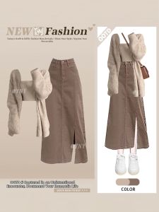 YNY | Salt-style Elegant Knit Sweater Halter Skirt Set