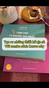 Sách Làm chủ 12 nguồn thu nhập với Canva cùng Richdad Lộc kèm khóa học online