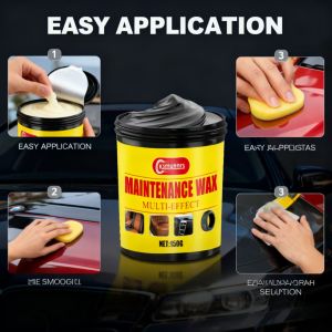 Ksmunnrs 150G Multi-Effect Maintenance Wax – All-in-One Solution for Leather Plastic & Tires Next-Level Shine & Protection for
