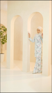 Baju Kurung Sedondon Family | English Cotton Soft Mint