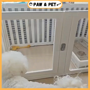 Pet Fence Transparent Acrylic Home Dog Fence Durable Buckle Transparent Door Cages