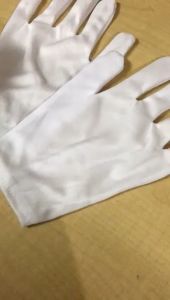 NEW VIORANO - Sarung Tangan Putih Paskibra Agustusan Sarung Tangan Kain Pengantin Pria Wanita Bisa Untuk Upacara Sekolah