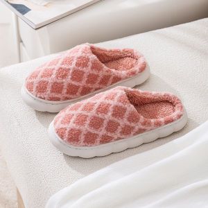 Dép Bông Mùa Đông Cho Nam Và Nữ Đi Trong Nhà Đế Dày Chống Trượt Lông Cừu Bao Đầu Ấm Áp Cho Cặp Đôi Dép Đi Trong Nhà Mùa Đông
