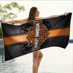 Beast Kingdom | Luxury H-Harleys D-Davidson Beach Towel Ultra-fine Fiber Quick Drying Absorbent Beach Swimming Vacationvacation Essentials