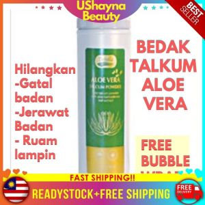 Debella Aloe Vera Talcum Powder Bedak Talkum Original Bedak Baby Wangi Hilang Gatal Jerawat Badan Ruam Lampin 150g