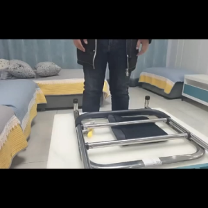 ราวกั้นข้างเตียง วัสดุสแตนเลส ราวเตียงพยุงตัวช่วยลุก พร้อมกระเป๋า ราวกันตก เหมาะสำหรับเตียง 99% เหมาะสำหรับผู้สูงอายุ