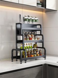 Rak Bumbu Dapur Stainless Steel Rak Dapur Serbaguna