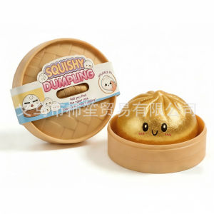 Beast Kingdom | New Glitter Dumpling Glitter Dumpling Squishy with Box Dumplings Sensory Squeeze Toy for Stress Relief