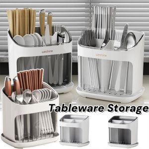 Kitchen Rack Cutlery Spoon Fork Knief Chopstick Organizer Box Utensils Organizer Storage Tray​