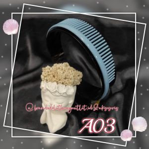 BANDO SIRKAM ELASTIS IMPORT / BANDO SIRKAM KOREAN STYLE / BANDO SISIR WARNA GLOSSY / GLOSSY TOOTHHED COMB HAIR BAND / BDS5321