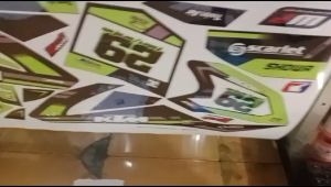 Decal Sticker Mini Trail SK PRO 110cc Hijau Stabilo Full Body Free Custom