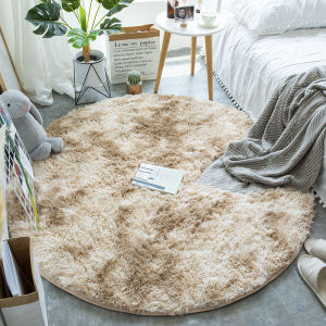 Round Silk-like Cozy Carpet