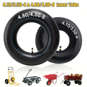 4.80/4.00-8 4.10/3.50-4 Inner Tubes with Bent Valve for Wheelbarrows Lawn Mower Garden Carts Yard Trailers Trolleys