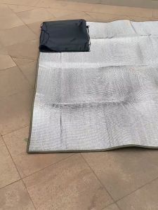 240X200cm ชายหาดแผ่นฟิล์มอลูมิเนียม สองด้าน ผ้าปูพื้นกลางแจ้ง eva ราคาถูกต้อง H0024