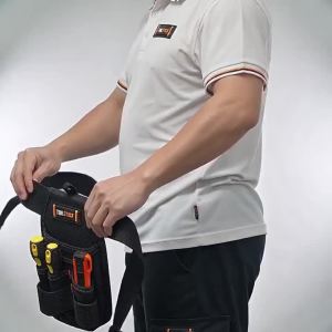 TOOLSTACK Túi Đựng Dụng Cụ Đa Năng Làm Từ Vải Oxford Chất Lượng Cao Bền Bỉ Có Thiết Kế Móc Nhanh Ở Eo Dùng Để Đựng Dụng Cụ Bảo Trì.