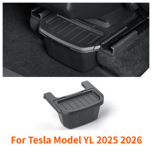 Rear Seat Storage Box For Tesla Model YL 2026 Six Seats Under Air Vent Storage Case Trash Can Organizer Car Interior Accessories