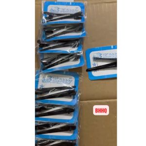 Combo 2 cái kẹp mỏ vịt kim loại dài 8cm sơn đen bóng đơn giản kẹp tóc mái mỏ vịt dùng sấy tóc mái.