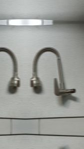 [ FERRUM ] Kran Angsa Fleksibel Keran Cuci Piring Keran Sink Kran Dapur Dinding Stainless Steel KSTF-151