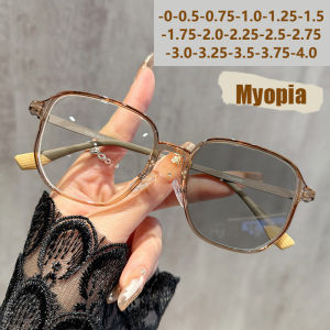 Photo-sensitive Color-changing Anti-blue Light Myopia Glasses With Cross-border Ultra-lightweight Feature 6090