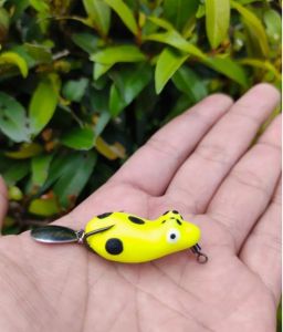 soft frog Lure Sigacor mini umpan mainan kodok kodokan ukuran 3cm berat 5gram terbuat dari bahan karet yang berkualitas premium Lentur dan lembut tidak cepet sobek Doble hook yang tajam anti karat