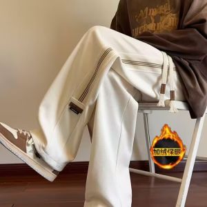 Quần Dài Ống Đứng Rộng Rãi Quần Dài Thể Thao Quần Dài Thường Ngày Quần Dài Ống Rộng Quần Dài Ấm Áp Quần Dài Mùa Đông Quần Dài Cotton