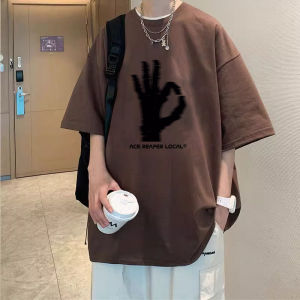 Áo Thun Cotton Nguyên Chất Mùa Hè Cho Nam Tay Ngắn Rộng Rãi Thường Ngày in Họa Tiết 3D Thoáng Khí Thoải Mái Mặc Hàng Ngày