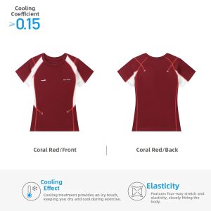 JNXS | Cool and Elastic Color Block Fitness T-Shirt