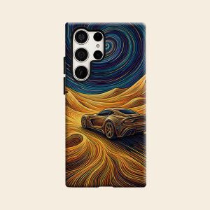 Starry Desert Sports Car Luxury Fashion Full Lens Protective Case for Samsung Galaxy S26 S25 S24 A56 A36 Plus Ultra