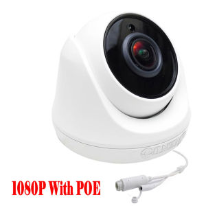 JIENUO | Xmeye 1080P POE Camera IP 1.7mm Panoramic Fisheye Lens Cctv Security Surveillance Built-in Mic LED Infrared Icsee JIENUO