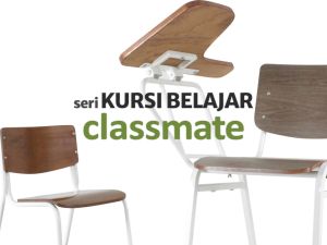 Kursi Kuliah Kursi Kampus Kursi Training Kursi Sekolah Kursi Universitas Kursi Mahasiswa Kursi Kursus Kursi Susun - Classmate BLESS Excel Besi Coating HPL Multiplek