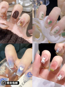 CHUBEISHI | Child-friendly Nail Stickers White-enhancing Medium Length