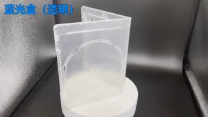 DVD Case Slim Single Clear PP Poly Plastic Cases Single Clear Standard DVD Case Thick with Outter Clear Sleeve Pack CD Storage Box Transparent DVD Case CD Package Portable for Home Cinema